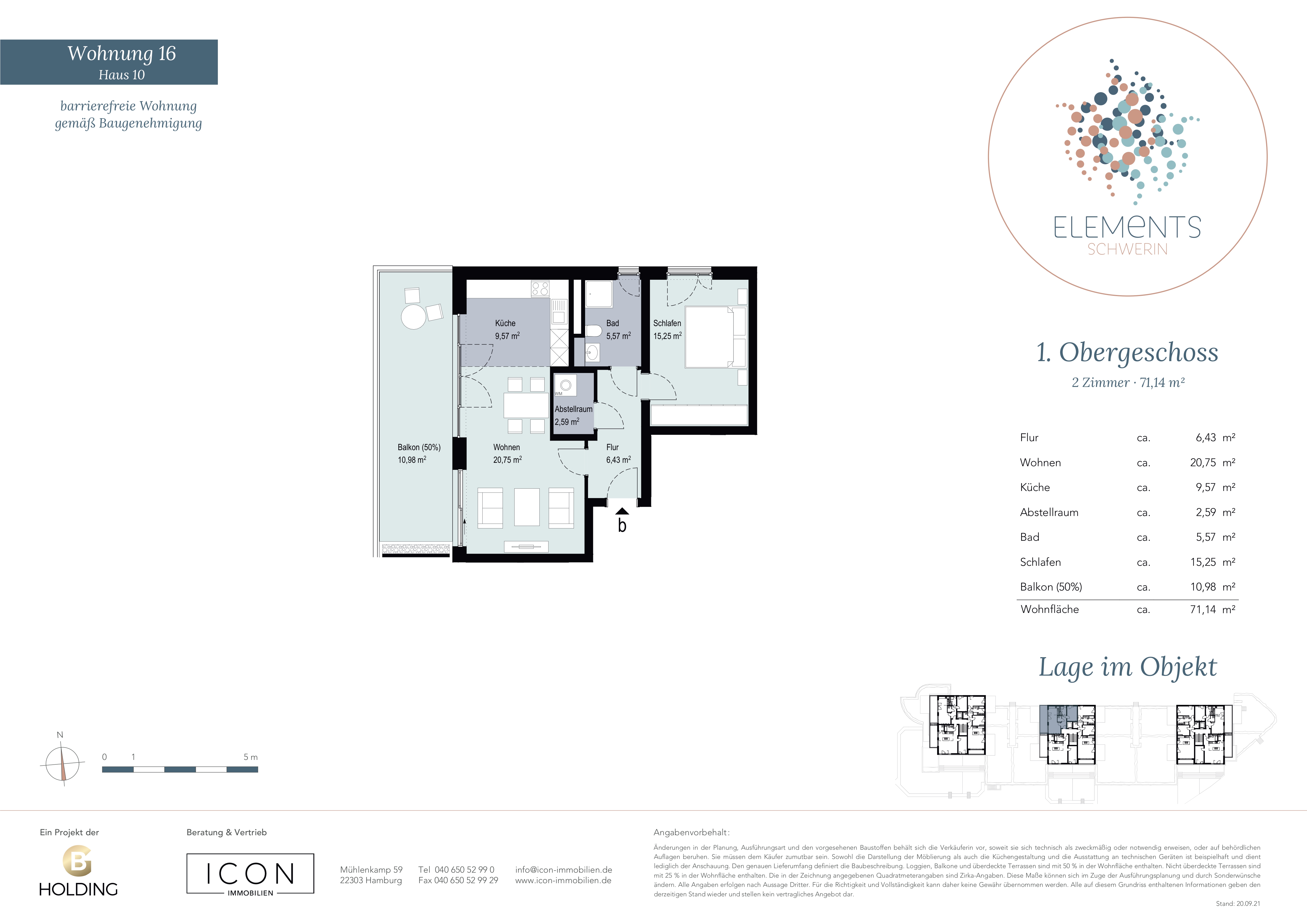 Grundriss Wohnung 16